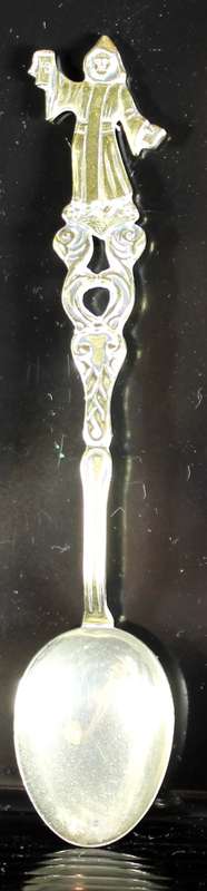 Souvenir Teaspoon - Monk Figure