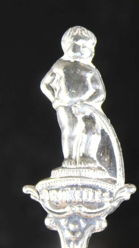Souvenir Sugar Spoon - Bruxelles - Highly Embossed