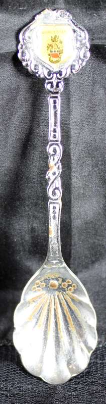 Souvenir Sugar Spoon - Worcester
