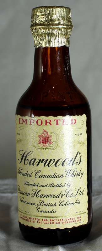 Mini Liquor Bottle - Harwoods Whisky (50ml) - BID NOW!!!