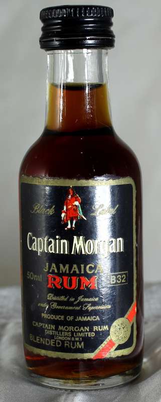 Mini Liquor Bottle - Captain Morgan Rum (50ml) - BID NOW!!!