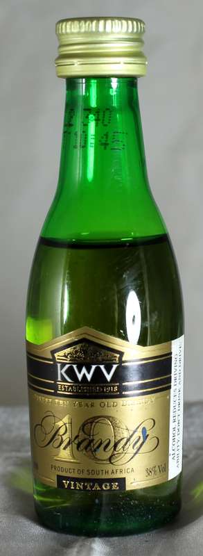 Mini Liquor Bottle - KWV Brandy (Plastic Bottle) (50ml) - BID NOW!!!