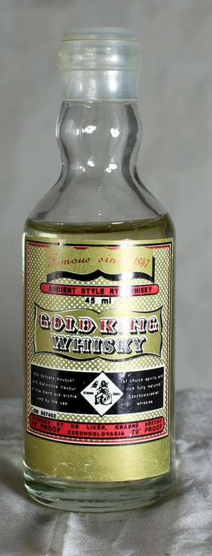 Mini Liquor Bottle - Gold King Whisky (45ml)