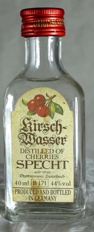 Mini Liquor Bottle - Kirsch Wasser Cherries (40ml)