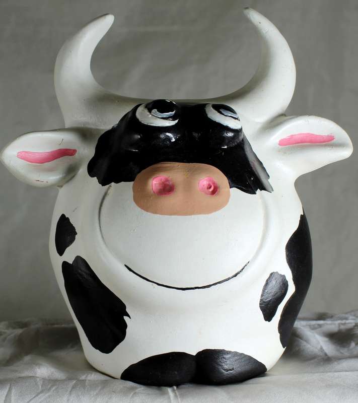 Ceramic Cow`s Head - BID NOW!!!
