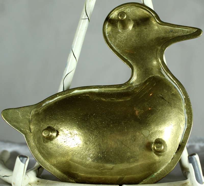 Brass Duck Trinket Dish