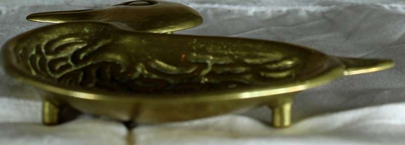 Brass Duck Trinket Dish