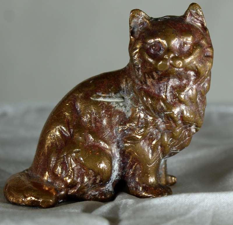 Miniature Copper Cat - BID NOW!!!