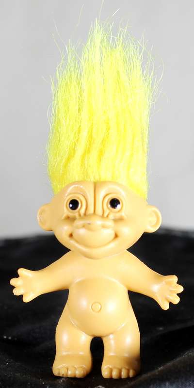 Miniature Troll with Yellow Hair - BID NOW!!!