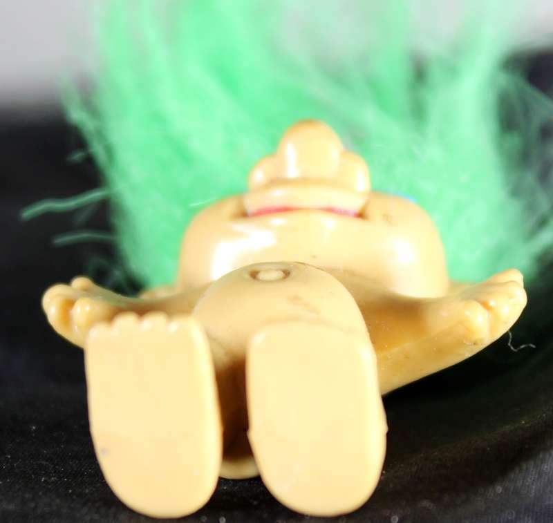 Miniature Troll with Green Hair & Blue Glasses - BID NOW!!!