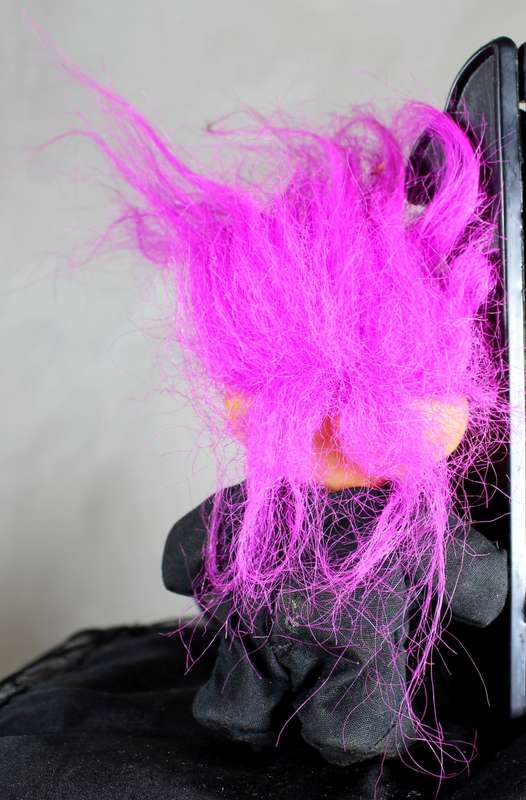Troll with Pink Hair in Skeleton Suit - BID NOW!!!