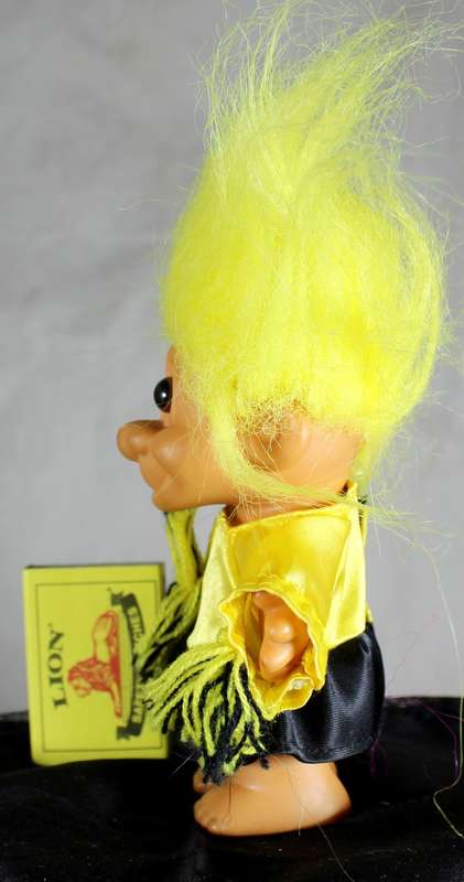 Russ Troll with Yellow Hair in Cheerleader Uniform - BID NOW!!!
