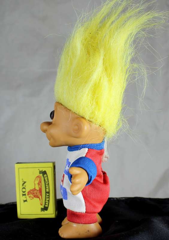 Russ Troll with Yellow Hair in USA Suit - BID NOW!!!