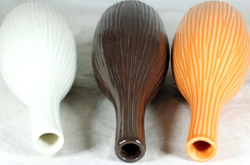 Trio of Porcelain Decanters