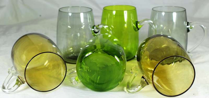Set of 6 Glass Coffee Cups
