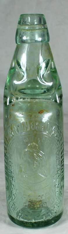 Vintage Bottle with Marble Neck - Australia Mineral Water Works - BID NOW!!!