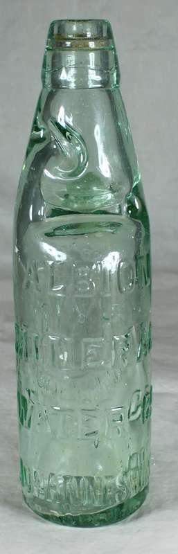 Vintage Bottle with Marble Neck - Albion Mineral Water
