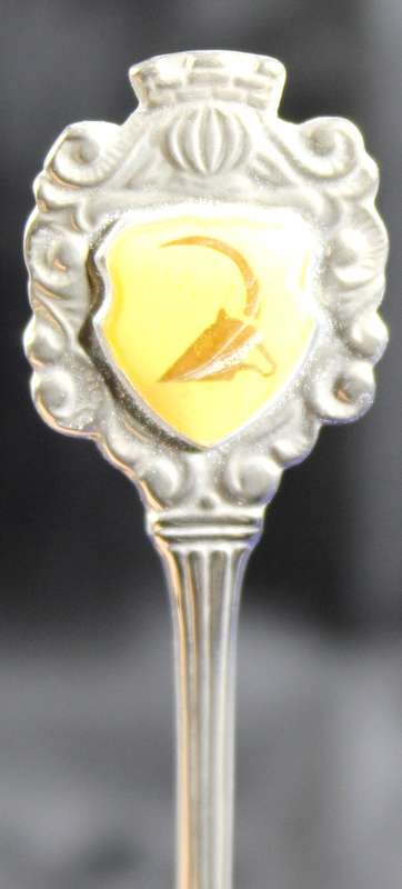 Souvenir Teaspoon - Sable Antelope with Bird