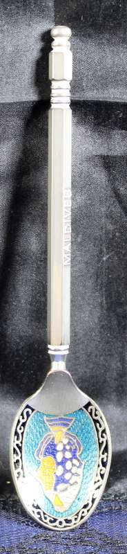 Souvenir Teaspoon - Maldives with Enamel Spoon
