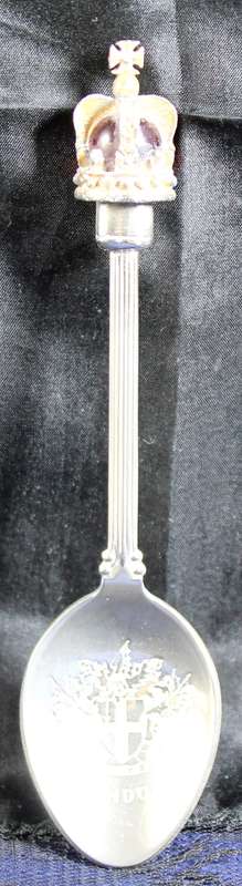 Souvenir Teaspoon - London with Crown
