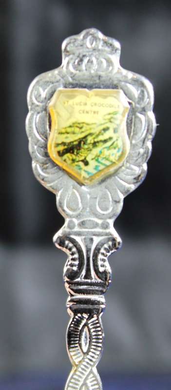 Souvenir Tea Spoon - ST Lucia Crocodile Center