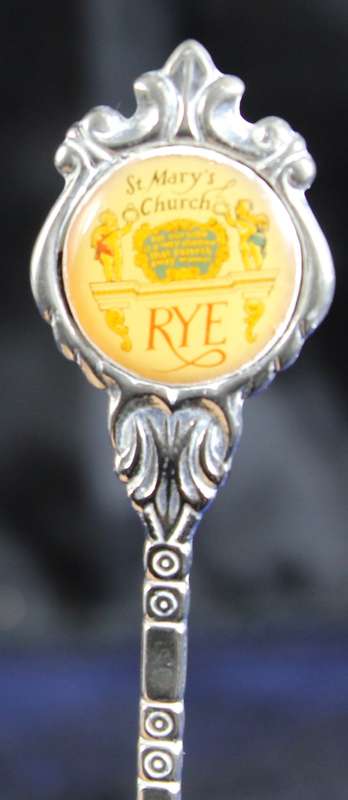 Souvenir Sugar Spoon - St. Marys Church Rye