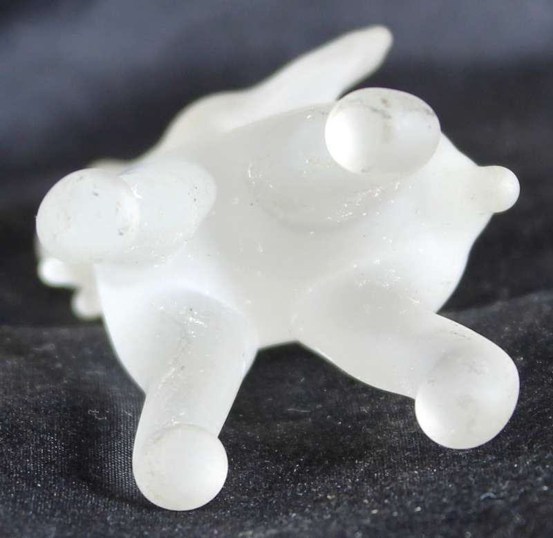 Smoked Glass Miniature Elephant Standing - BID NOW!!!