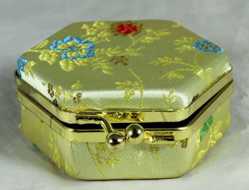 Miniature Jewelry Box With Mirror - BID NOW!!!
