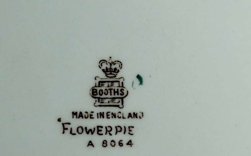 Booths - Flower Piece - A8064 Fish Plate - BID NOW!!!