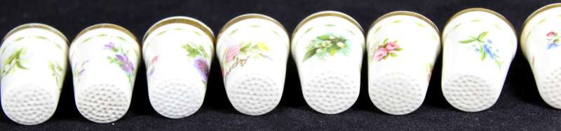 Royal Albert Thimbles - Set of 12 - Flowers of the Month
