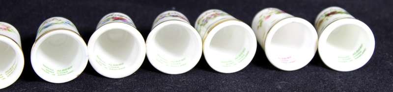 Royal Albert Thimbles - Set of 12 - Flowers of the Month