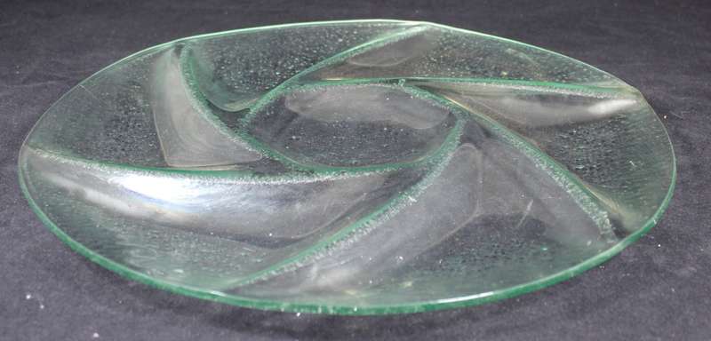 Glass round savory dish