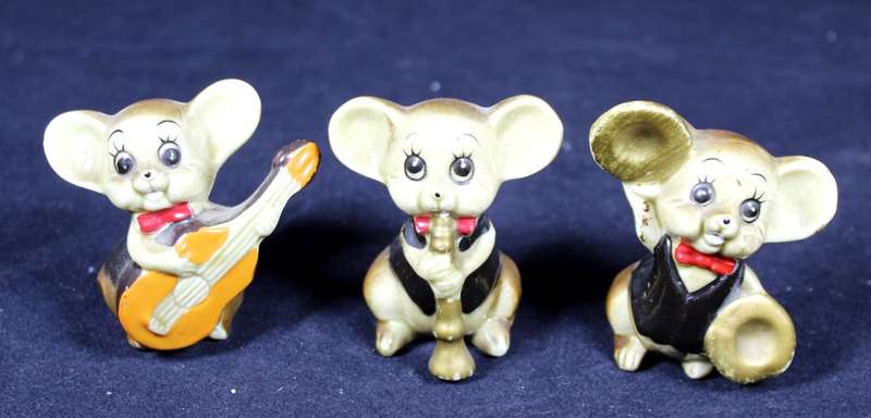 Set of three musical mice