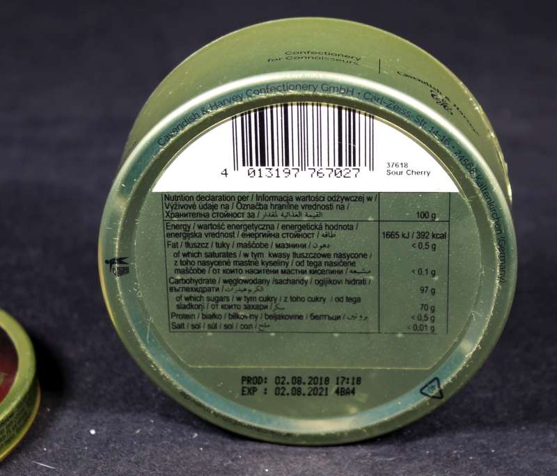 Cavendish & Harvey - sour cherry drops (Expiry 2/8/2021)