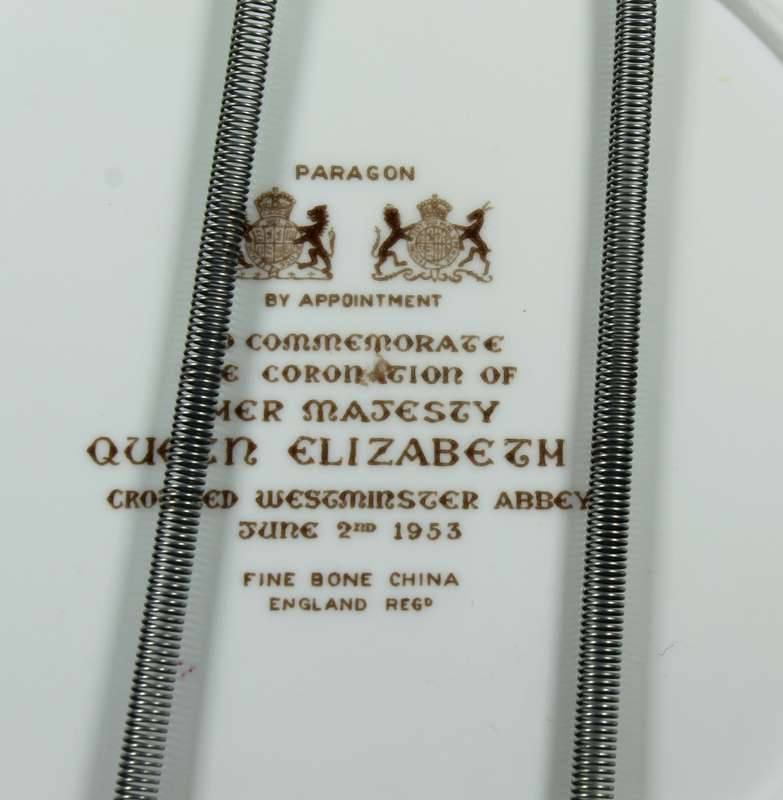 Paragon - Coronation Plate - Queen Elizabeth II - 2 June 1953
