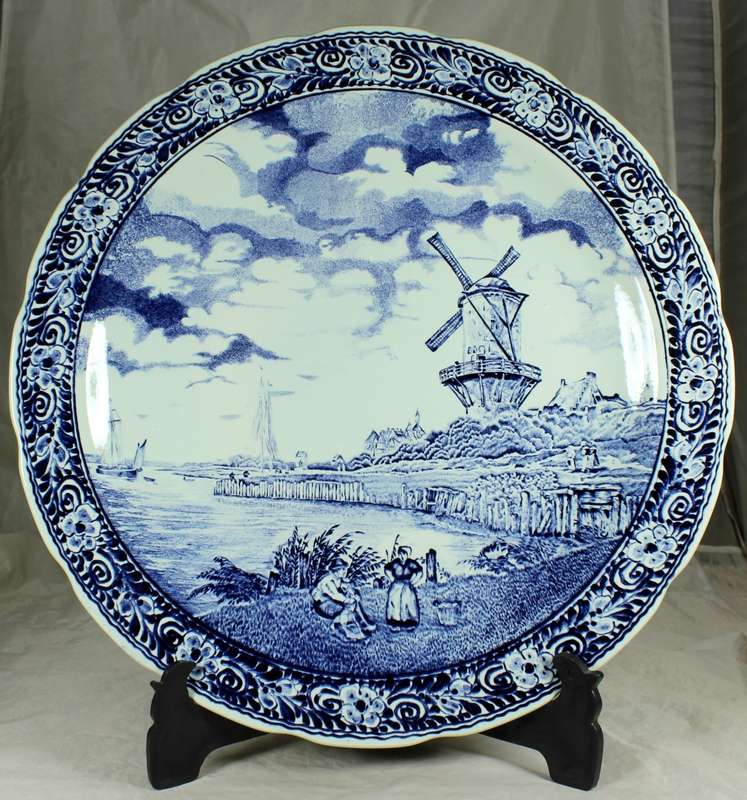 Vintage Delfts by Boch - Belgium Wall Charger Plate