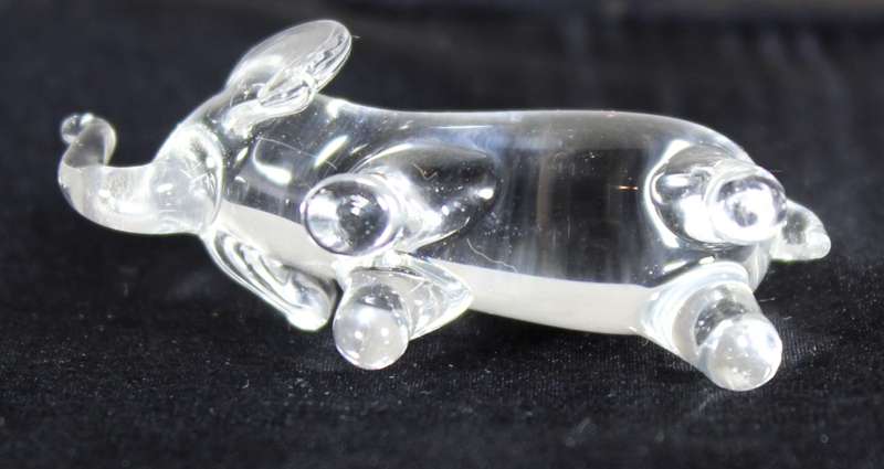 Small Glass Elephant