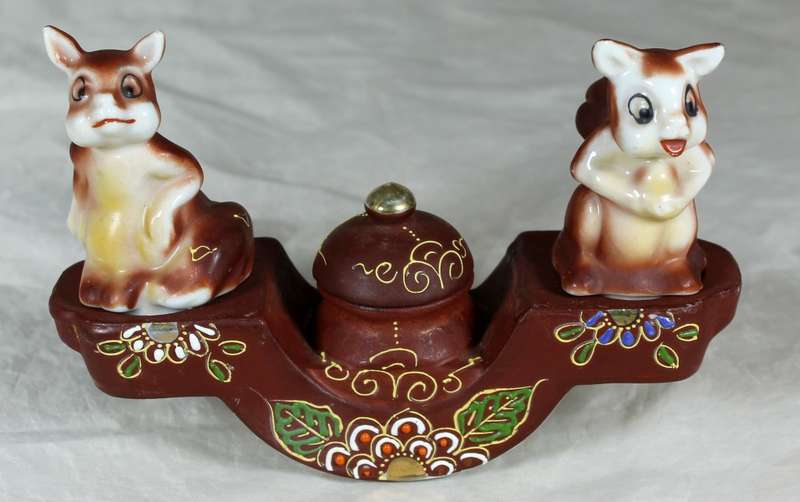 Squirrels on a See Saw Condiment Set