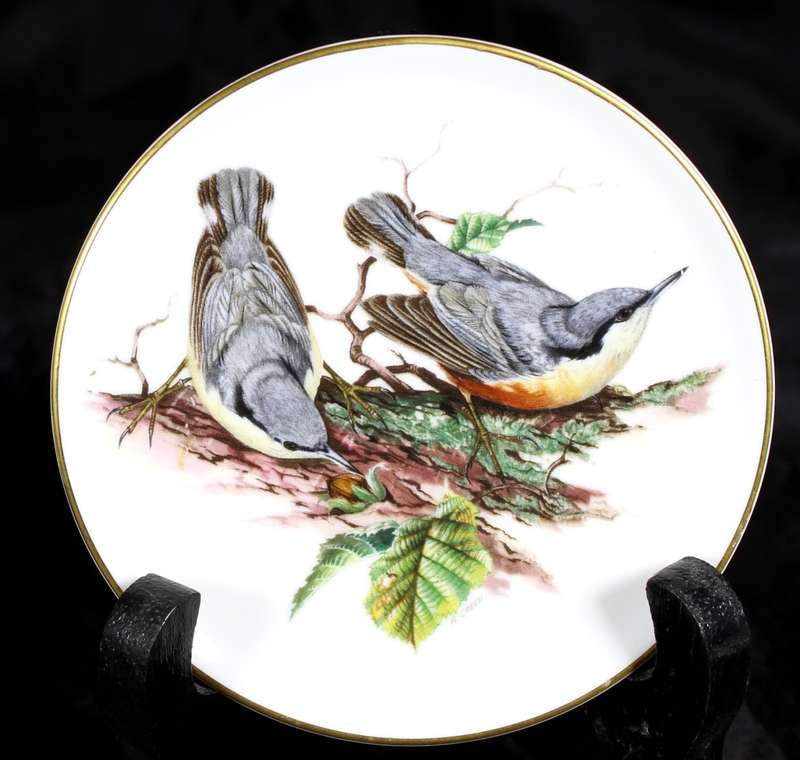Coalport - Small Display Plate - Nuthatch - BID NOW!!!