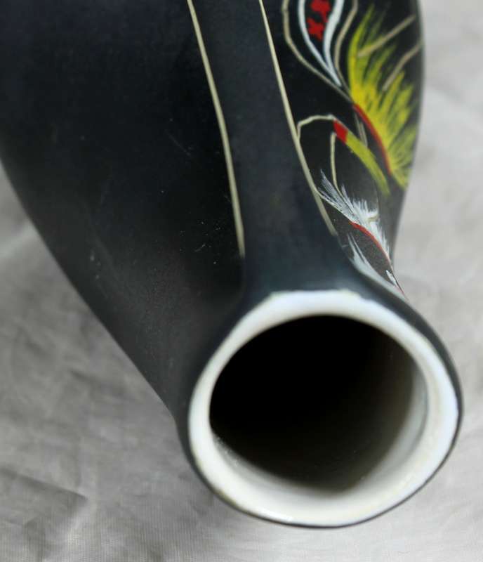 Vintage Crescent Free-form Vase