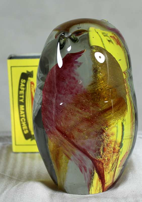 Glass Owl Paperweight