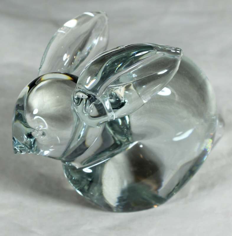 Glass Rabbit Paperweight