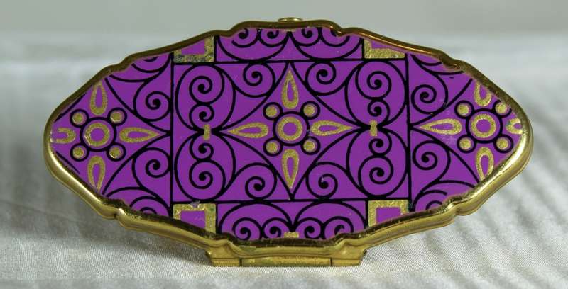 Lipstick Holder - Purple Geometric Symbols