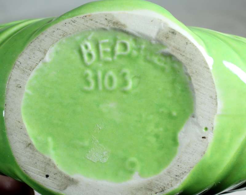 B.E.P Ware Green Vase