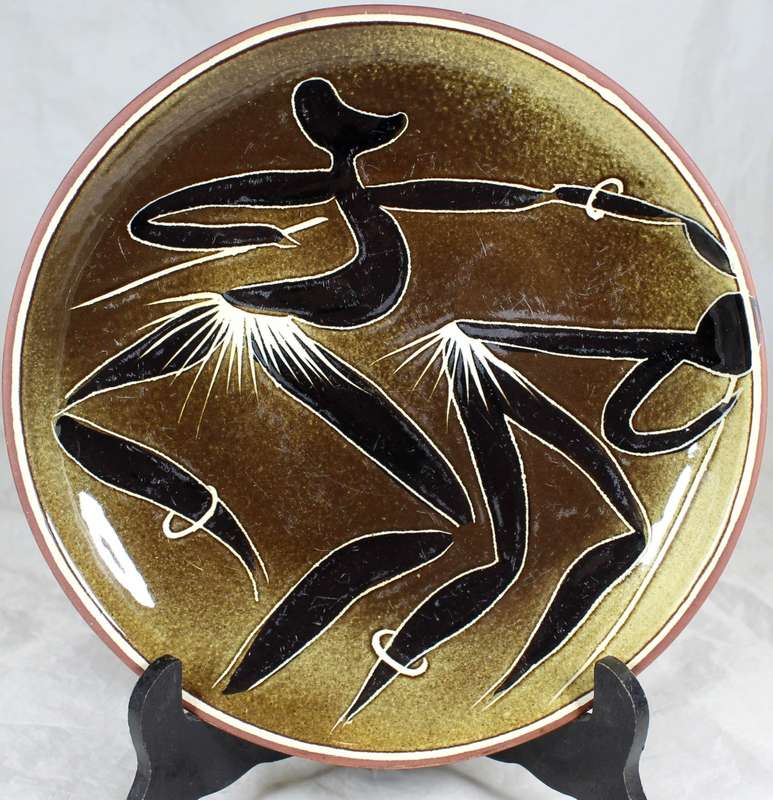 Crescent Ware - Display Plate with Dancing Figures