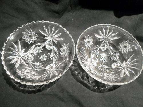 2 Cut glass bowls - Simply stunning! Giveaway price!!