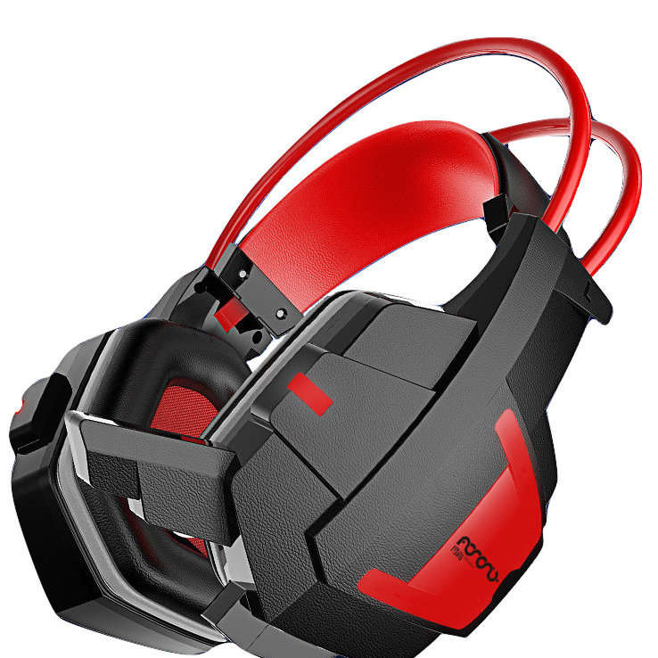 Nerdtech - Gaming Headset with Mic | Red & Black