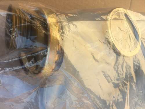 New Vintage White Soviet GP Gas Mask (with canister and carrying bag)