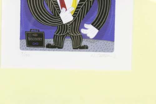 Norman Catherine, "Discovery", Lithograph on paper, Signed and Numbered in Pencil by the Artist