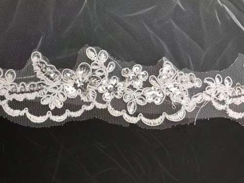 romantic bridal wedding veil 80cm